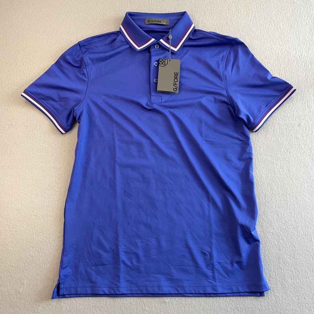 G/FORE Royal Blue Short Sleeve Polo - Picture 2 of 8